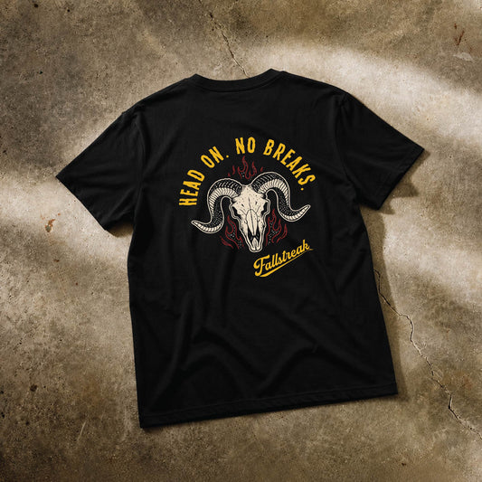 Head On No Breaks Black Short Sleeve T-Shirt
