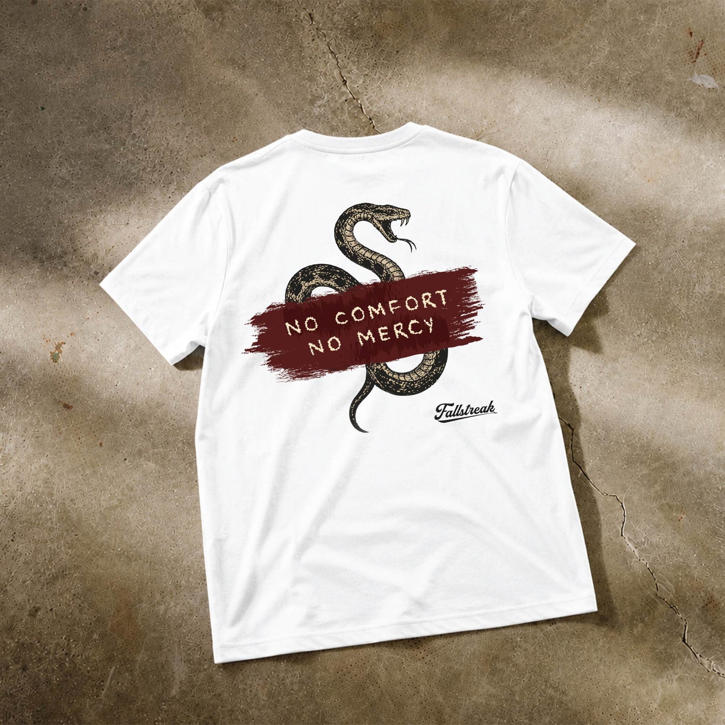 No Comfort No Mercy White Short Sleeve T-Shirt