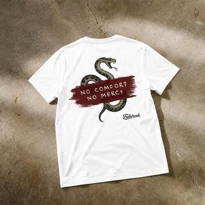 No Comfort No Mercy White Short Sleeve T-Shirt
