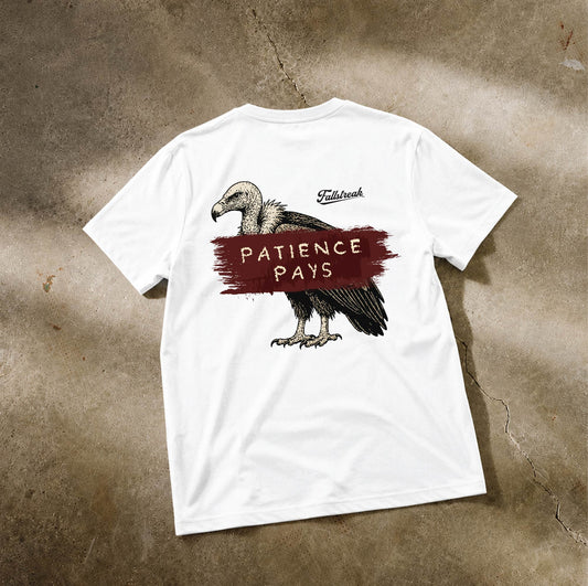 Patience Pays White Short Sleeve T-Shirt